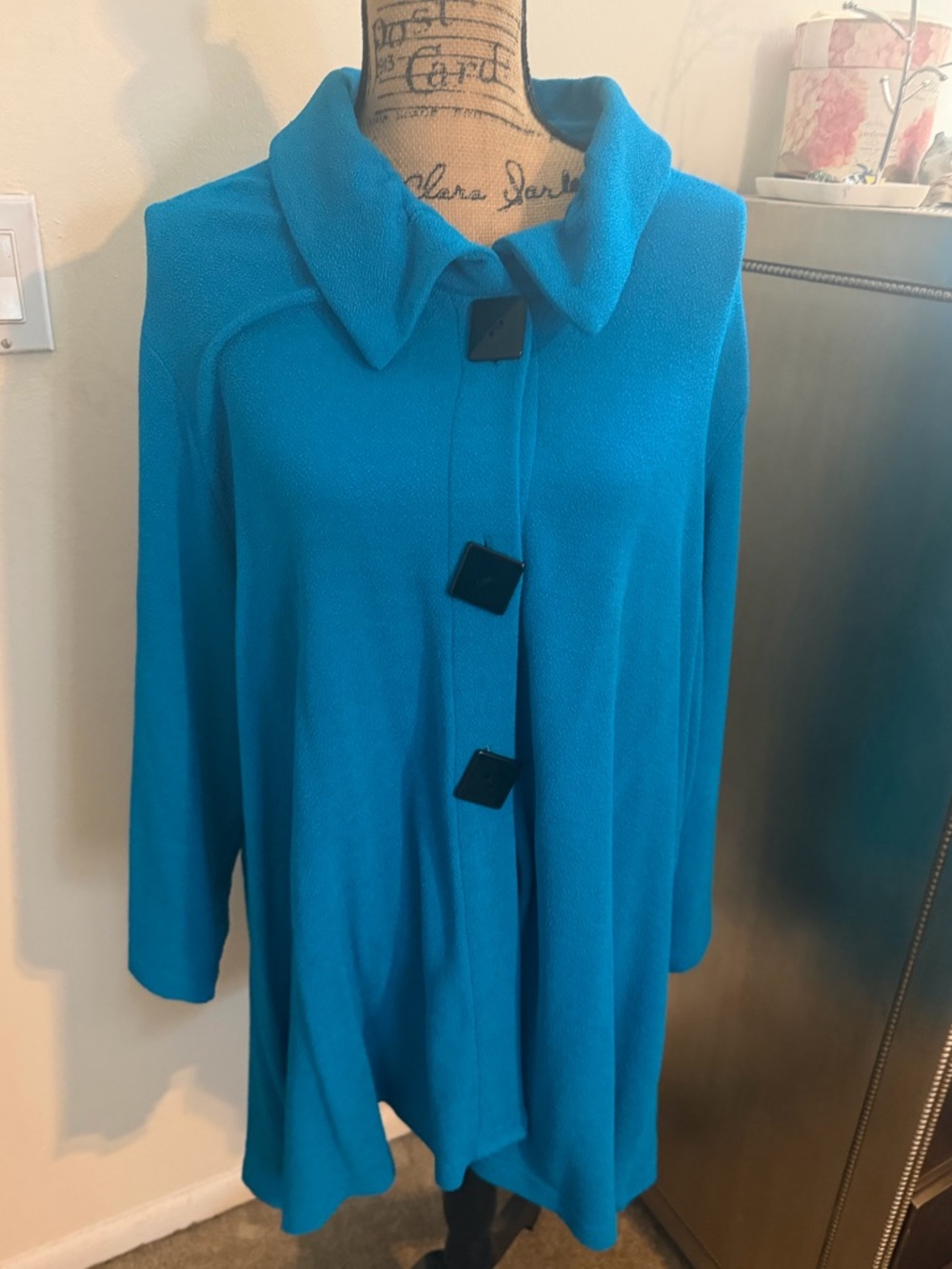 Ali Miles Teal Knit Cardigan